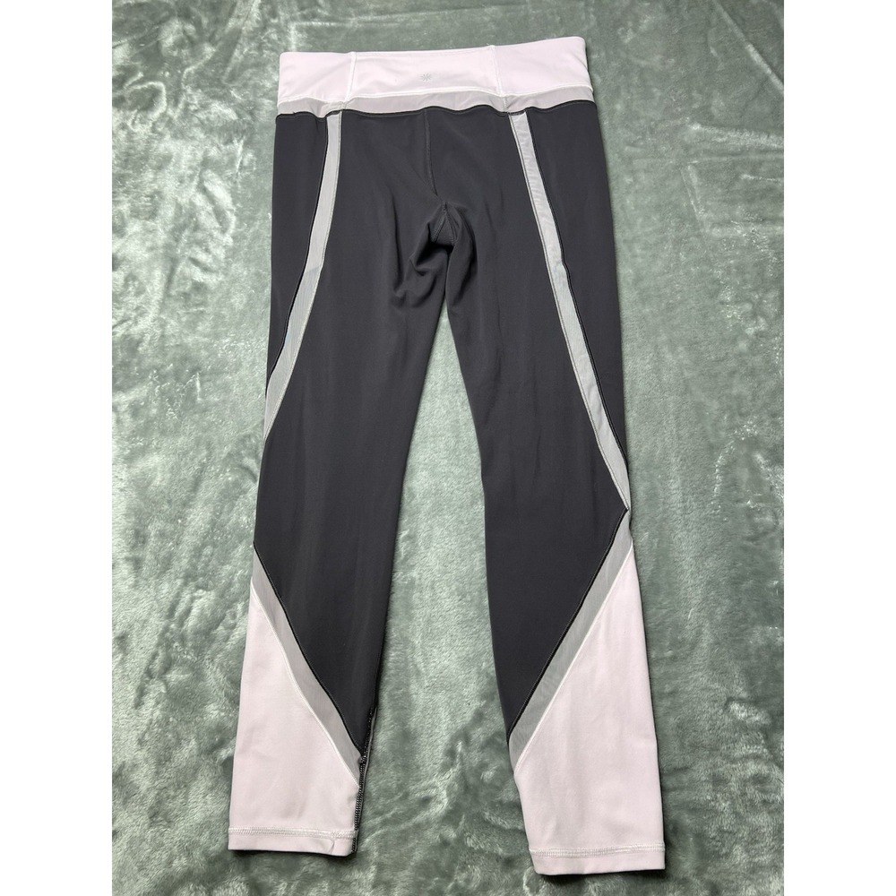 Athleta Leggings Women Size LT Purple Gray Running Stretch Yoga Gym - Picture 2 of 9